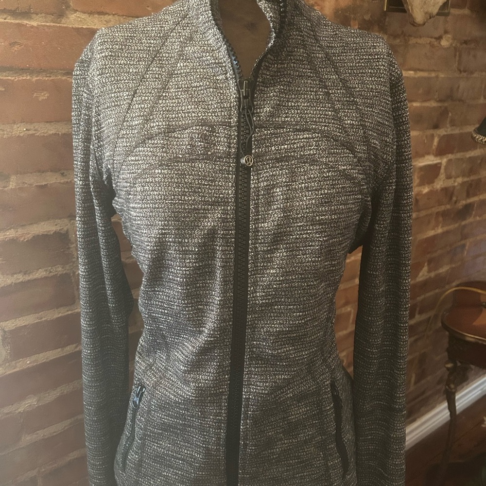 Lululemon Coco Pique Black White Define Classic Jacket, 10, Pristine! - Picture 3 of 13